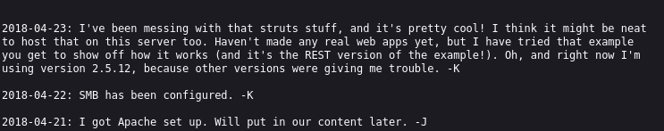 http://$IP/development/dev.txt